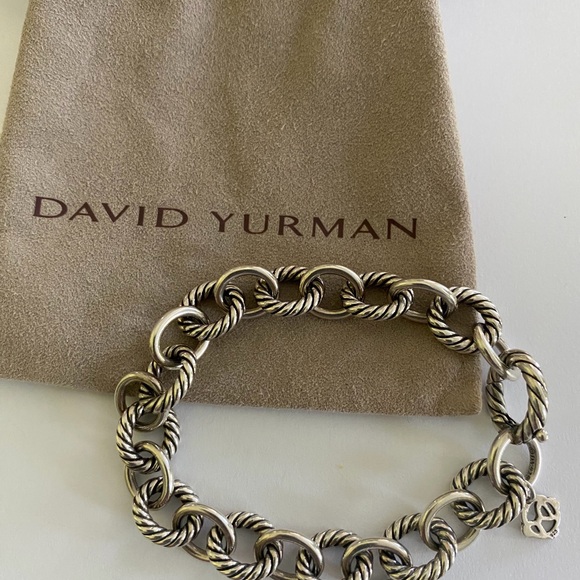 David Yurman Jewelry - David Yurman Sterling Silver Oval Chain Link Bracelet — Silver